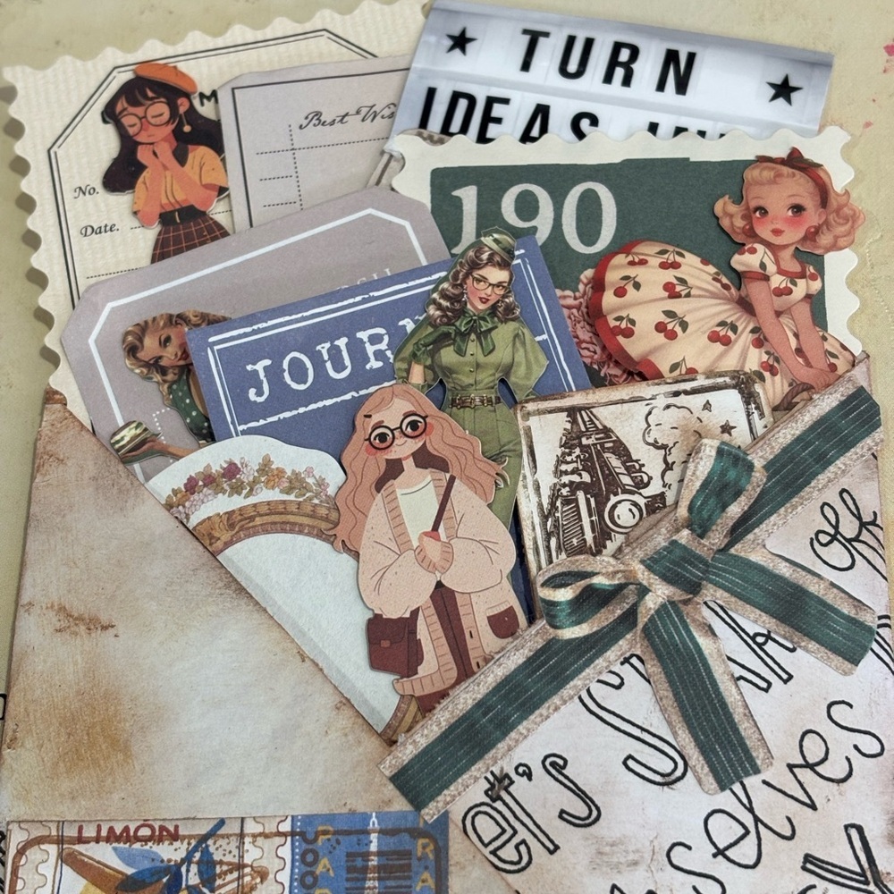 Ephemera Bundle: 20 Pieces for Mixed Media Art Junk Journal Scrapbooking - Picture 11 of 16